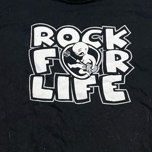 Rock For Life shirt Large
